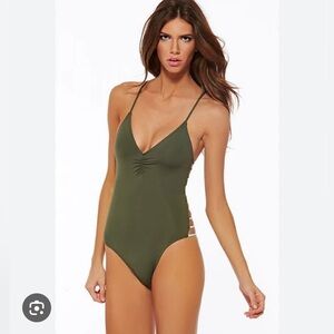 L*SPACE Wild Side One Piece in Fern Size 12